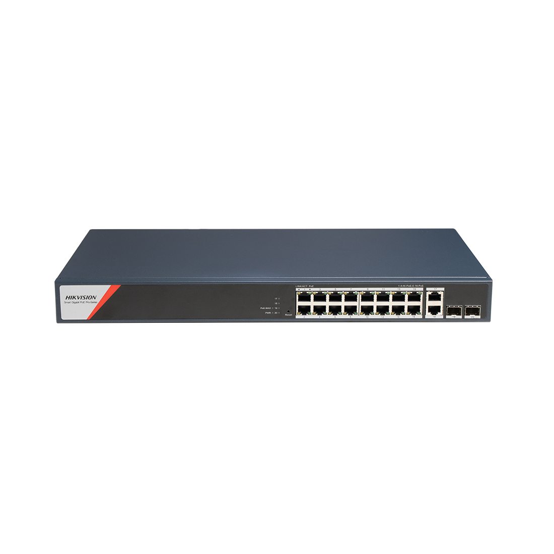 Коммутатор Hikvision DS-3E1520HP-SI-16P2T2F — детальное фото