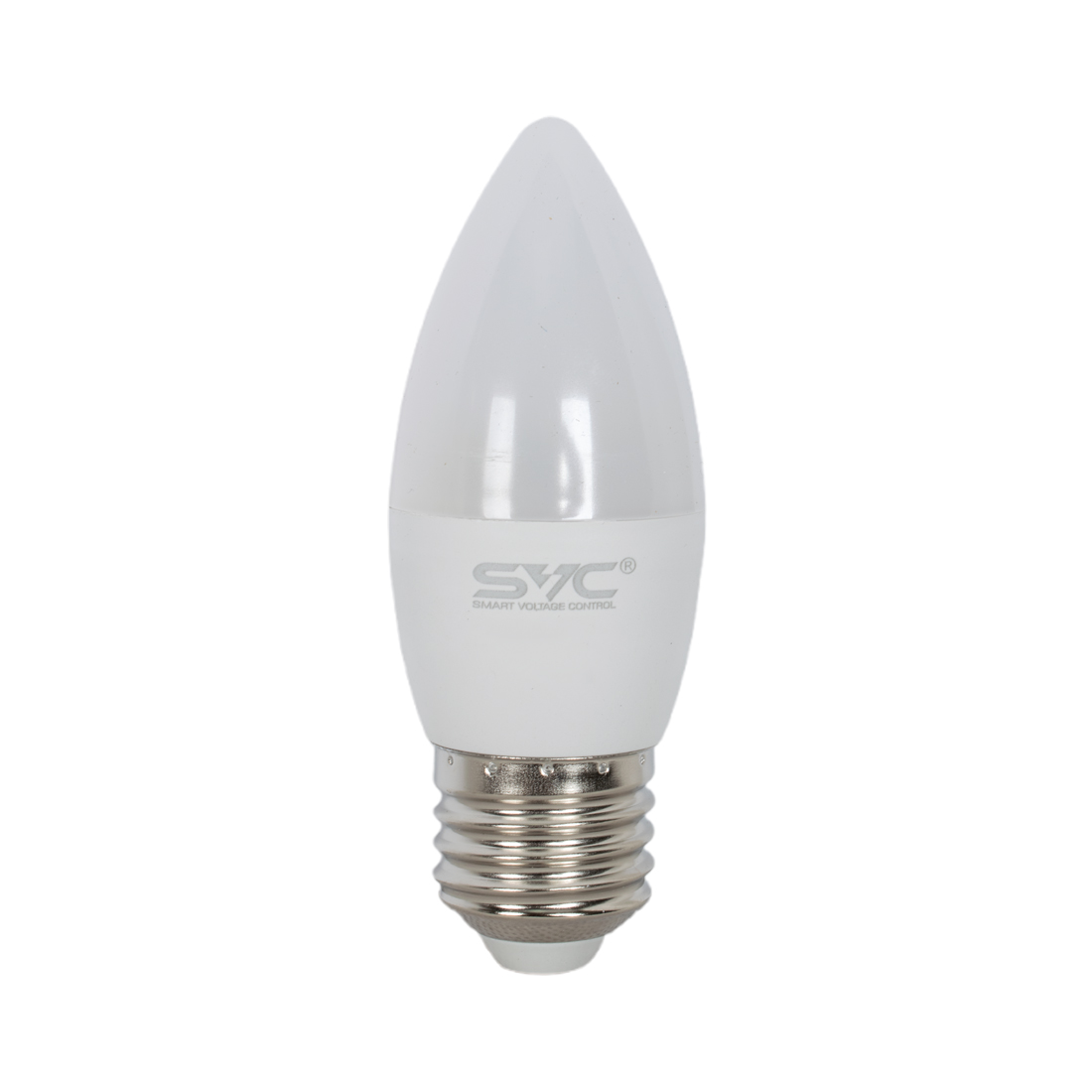 Лампа светодиодная SVC LED C35-9W-E27-6500K Свеча Холодный