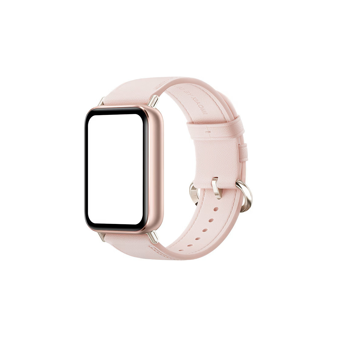 Кожаный сменный браслет Xiaomi Leather Quick Release Strap Sakura Pink — фото, характеристики