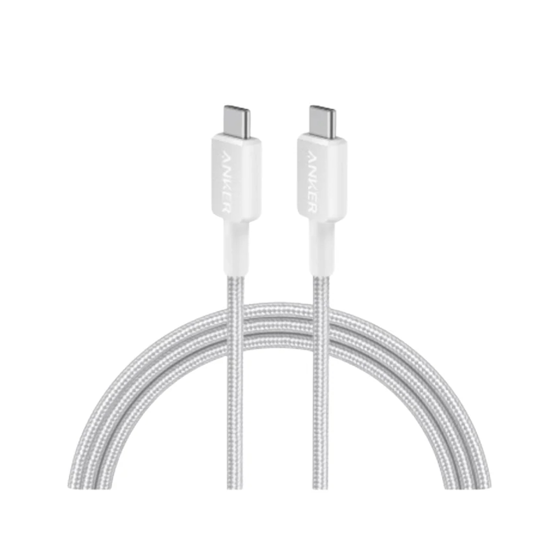 Интерфейсный кабель Anker 322 USB-C to USB-C Cable 2М (A81F6G21) Белый